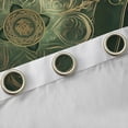thumbnail image 4 of Homewish Vintage Western Damask Blackout Curtains Set of 2 (52x84 Each), Dark Green Bohemian Abstract Window Curtains, Countryside Curtains and Drapes, Living Room Curtains Decor, 4 of 6