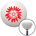 thumbnail image 1 of American Shifter  Red Hawaiian Flower No.3 White Retro Shift Knob with M16 x 1.5 Insert Shifter Auto, 1 of 1