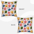 thumbnail image 3 of Xecao Watercolor Teapots Print Soft Velvet Decorative Throw Pillow Covers, Square Cushion Cases for Bed, Sofa, Living Room, Car, and Indoor Outdoor Use-18"x18", 3 of 8