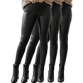 thumbnail image 1 of Set De 3 Leggins Cuero Mallones Elegantes Unitalla Stretch Legging, 1 of 7