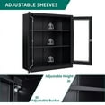 thumbnail image 6 of MIIIKO Metal Storage Cabinets, Lockable 35.4" Steel Storage Cabinet with 2 Doors and 2 Adjustable Shelves for Garage, Home, Office, 6 of 7
