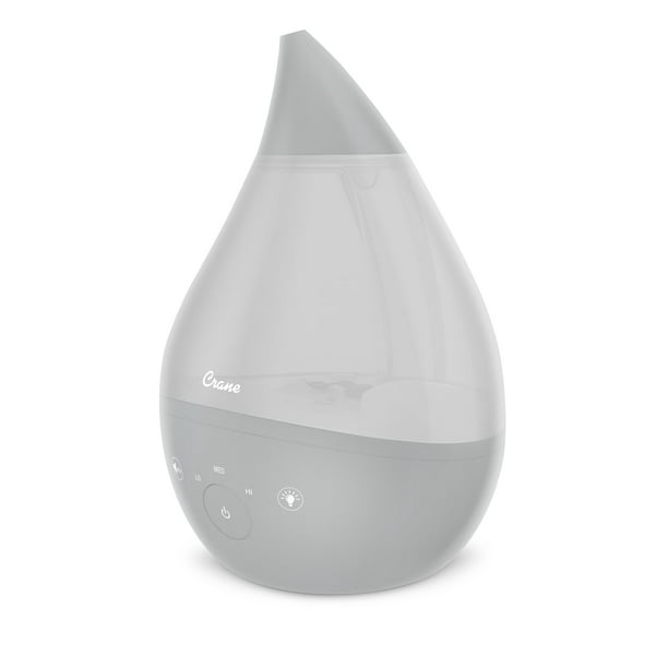 Crane Top Fill Drop 1 Gallon Ultrasonic Cool Mist Humidifier with Sound
