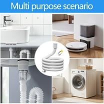 3/4m Air Conditioner Drain Hose Kit with Connect Clamp, Flexible Universal Hose for Mobile Air Conditioning, Universal Dehumidifier Drain Hose with Connection Clip, Durable Drain Hose