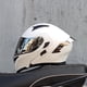 thumbnail image 3 of Casco de motocicleta ORZ, unisex, modular, abatible, de cara completa, para carreras, con viseras dobles, aprobado por DOT, 3 of 5