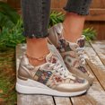 thumbnail image 2 of Zapatillas deportivas informales de moda para mujer, antideslizantes, cómodas y transpirables, bonitas zapatillas de verano para caminar con cremallera lateral y cordones, 2 of 7