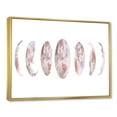 thumbnail image 3 of Designart 'Moon Phases On White' Modern Framed Canvas Wall Art Print, 3 of 5