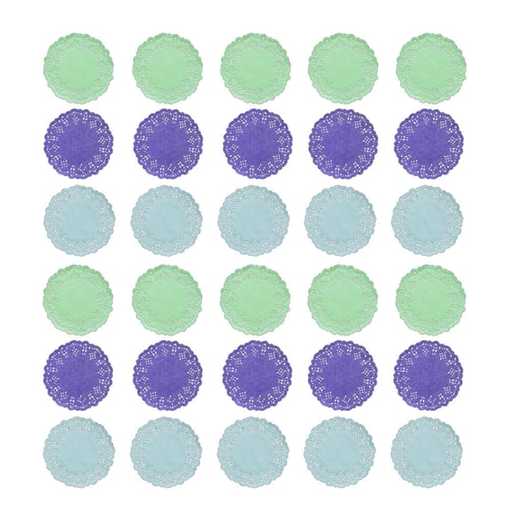 Raindrops 300PCS Assorted Color Paper Doilies for Decor OilAbsorbing Hollow Flower Design Size 12 Inch