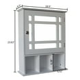 thumbnail image 4 of Bathroom Cabinet, Storage Chest with Single Door and 3 Compartment for Bathroom, 4 of 8