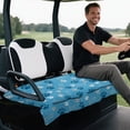 thumbnail image 4 of Yuyamidu Cute Dog Paw Golf Cart Seat Covers with Pockets Blue Golf Cart Seat Towel Blanket for 2 Passenger Seats Universal Club Car Accessories Non-Slip and Anti-Hot, 4 of 7