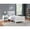 White & Rockport Gray, variant on Connelly Reversible Panel Twin Size Bed, Gray & Rockport Gray