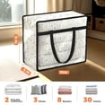 thumbnail image 6 of 6 Pack Clear Clothes Storage Bags, Blanket Storage Bag with Zipper and Handle, Moving Bags for Bedding, Comforters, Clothing (40L), 6 of 6