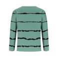 thumbnail image 3 of SHTXOZHI Men's Striped Color Block Shirts Long Sleeve Crewneck Fashion Shirt Casual Pullover Tops, 3 of 4