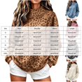 thumbnail image 4 of vigerkar Mock Neck Sweatshirt Women, Oversized Long Sleeve Leopard Pullover, with Pocket Drop Shoulder Fashion Streetwear Casual Teacher Outfit (Dark Gray, XXL), 4 of 7