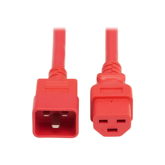 Eaton P035-004-ARD Power Cord - C20 C21 Heavy-Duty 20A, 250V, 12 AWG, 4 ft., Red