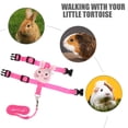 thumbnail image 2 of 1 set of Rabbit Harness and Leash Adjustable Bunny Harness Leash for Walking Running, 2 of 8