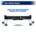 thumbnail image 4 of Rear Bumper,Fit for 2017-2025 Ford F250/F350,w/Main Body+Side Wings,Heavy Duty Steel Black Fine Sand Grain Powder, 4 of 12