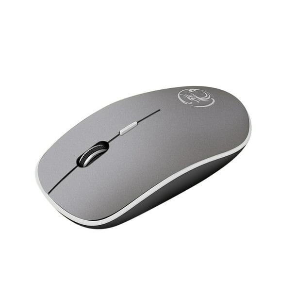 Ratón de computadora inalámbrico USB sin ruido Recargable 4 botones Ratón para juegos Accesorios para computadora portátil Vogacara EL5013-04B