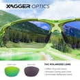 thumbnail image 4 of Xagger Polarized Lightweight UV400 Wrap Around Sport Sunglasses for Men Women Baseball Softball Running Glasses, 4 of 6