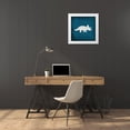 thumbnail image 3 of Kimberly, Allen 26x26 White Modern Wood Framed Museum Art Print Titled - Rawr Roar 3, 3 of 4