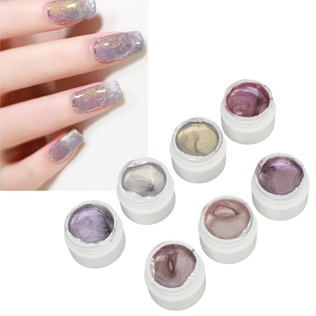 Esmalte de uñas en gel esmalte de uñas sólido suave con purpurina DIY para salón ANGGREK Otros