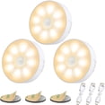 thumbnail image 1 of BEMS-Paquete de 3 luces nocturnas LED automáticas recargables por USB, color amarillo,, 1 of 5