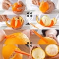 thumbnail image 6 of Orange Peeler Tool | Plastic Citrus Peel Cutter | Food-Grade, Safe & Durable | Easy Fruit Skin Remover for Orange, Lemon, Lime | 6.22" Lightweight Kitchen Accessory | Orange or Green | 1 Piece, 6 of 6