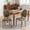 Green, variant on Demi Bonn 37" French Dining Chair Set of 2 with Solid Wood Frame, Hand-pulled Buckle Decoration PU Artificial Leather with Nailhead Trim, Brown