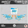 thumbnail image 3 of Kalair GFX Graphics Kit for Kayo Pit Bike TT 125 and TT 140 (2021+) Twitch Series, 3 of 5