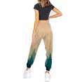 thumbnail image 4 of Gibobby pantalones de mujer de vestir Pantalones de chándal con bolsillo para mujer, estampado, cómodos, de cintura alta, para entrenamiento, salón atlético, informales, para correr (Caqui, XS), 4 of 5