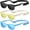 3 Packs Black + Beige + Blue, variant on & Sunglasses with Strap, UV400 Protection for Boys & Girls 0-24 Months, 3 Pack