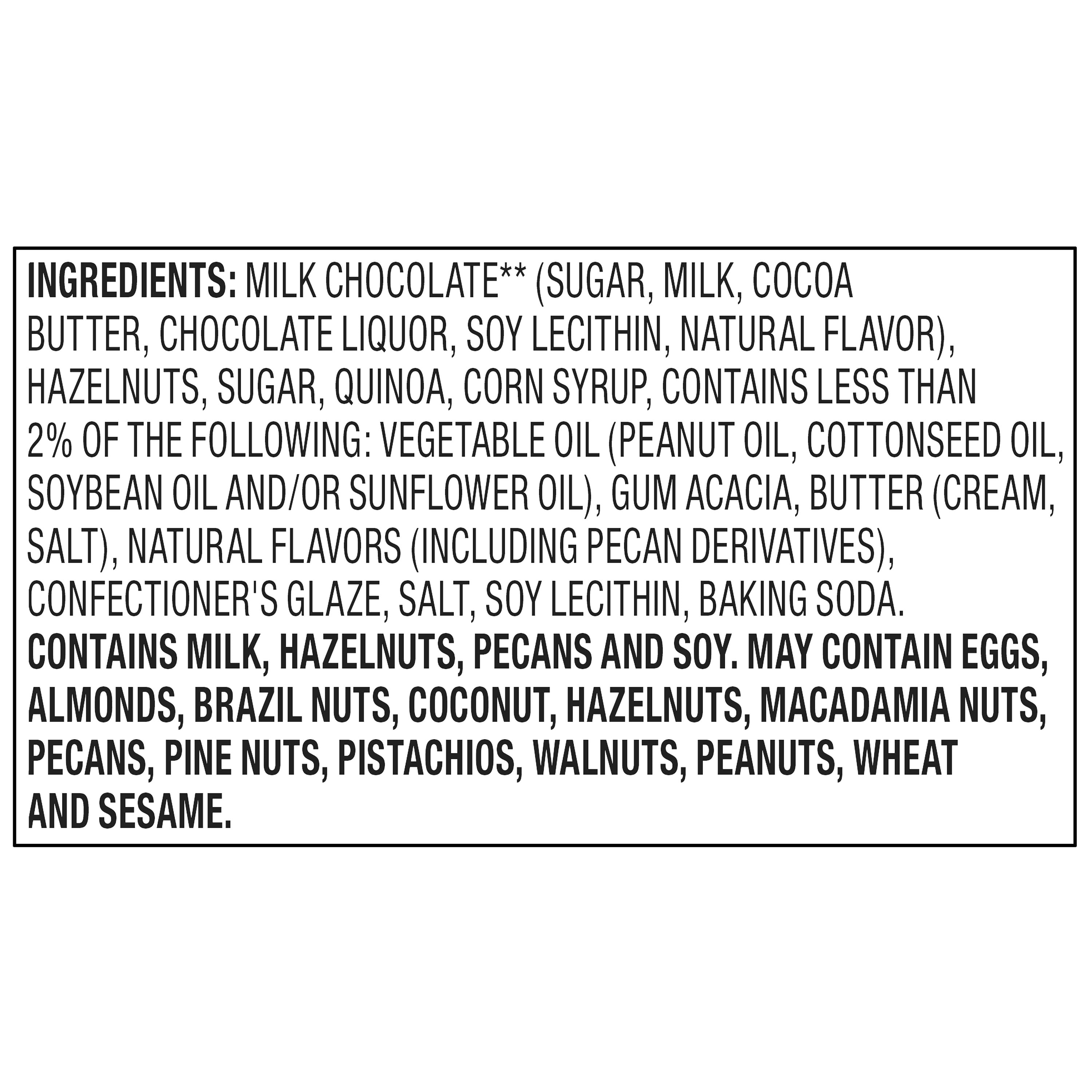 bettergoods Milk Chocolate Praline Hazelnuts and Quinoa, 11 oz