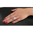 thumbnail image 4 of Metal Masters Womens 2Pc Sterling Silver Engagement Ring Bridal Set 1Ct Round Cubic Zirconia, 4 of 6