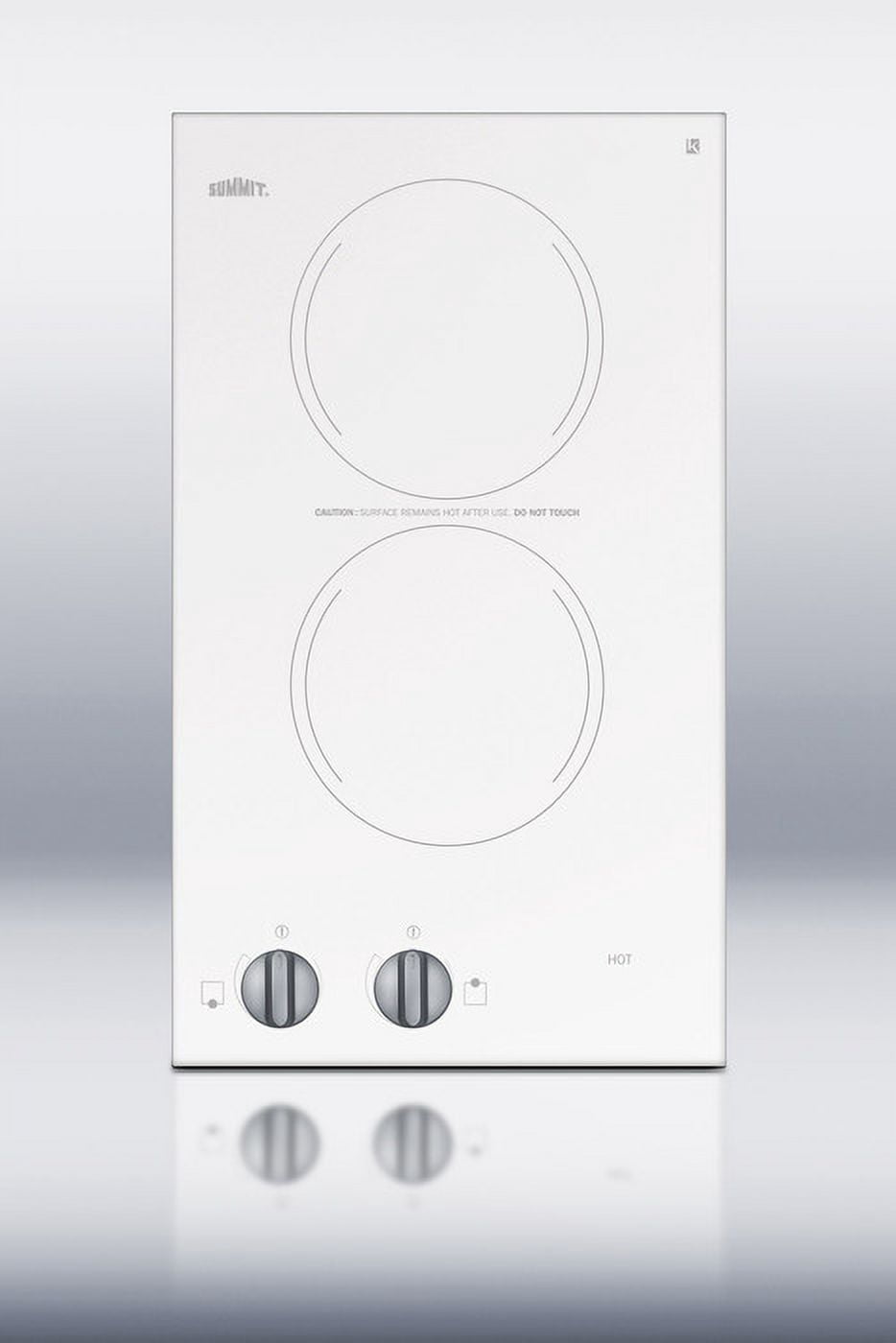 Summit CR2220WH 230V 1200 Watt Dual Electric Cooktop