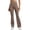 Brown, variant on Women's High Waist Yoga Pants, Slim Hip & Tummy Control Wide Leg Workout Pants, Stretchy and Breathable for Yoga, Pilates, and Everyday Casual Comfort Wear-Dark Gray