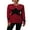 13-Red, variant on Crewneck Sweaters for Women Trendy Star Sweater Casual Pullover Sweaters Fall Lightweight Girls Sweaters Shermie