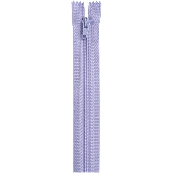 Coats & Clark Lightweight Polyester Coil 1-Way Separating Zipper 16in Lilac, 16"