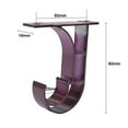 thumbnail image 4 of Roman Rod Aluminium Alloy Holder Curtain Rod Accessories Universally Top Mounting Side-install Thicken Rod Bracket, 4 of 9