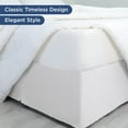 thumbnail image 3 of Martex Queen Bed Skirt | Pleated Microfiber | 21" Drop Easy Fit | White, 3 of 6