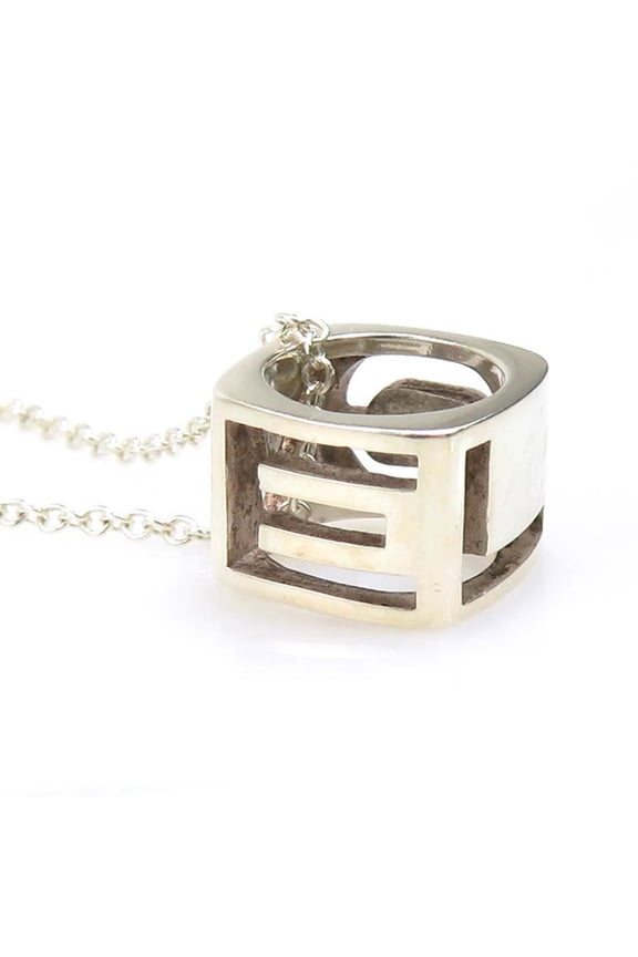 Pre-Owned Tiffany & Co. Love Cube Necklace, 925 Sterling Silver, Women's, 56376a (Good)