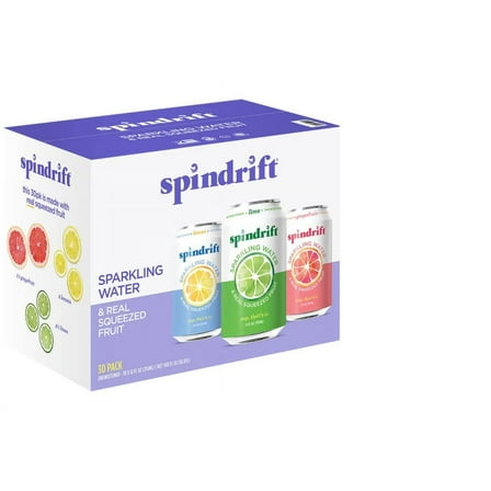 Spindrift Sparkling Water Variety, 12 fl oz, 30 ct