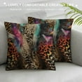 thumbnail image 3 of ARISTURING  Leopard Print Pillow Cases Abstract African Animal Leopard Wildlife Retro Throw Pillowcases Cushion Cover Home Decor Pillow for Sofa Bed, 3 of 5