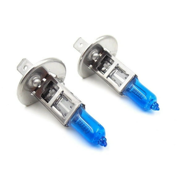 ICBEAMER 1 Pair H1 12V 100W Direct Replace For Auto 64152 31393 64150 Factory Halogen Light Bulb [Color: Super White]