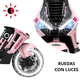 thumbnail image 2 of Motocicleta Eléctrica Montable para Niños Luces LED Bluetooth Llantas de Equilibrio Batería 12V Diseño Sport - Rosa, 2 of 7