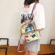 thumbnail image 3 of Mini mochila Galaxy para mujer, bolsos de compras de viaje informales de cuero PU, 18*15*12*9cm Sincero Electrónica, 3 of 5