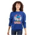 thumbnail image 3 of Tootsie Mr Owl USA American Patriot Unisex Plus Size Sweatshirt Brisco Brands 4X, 3 of 5