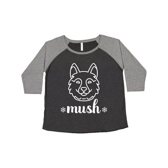 Inktastic Husky Sled Dog Mush Women's Plus Size T-Shirt