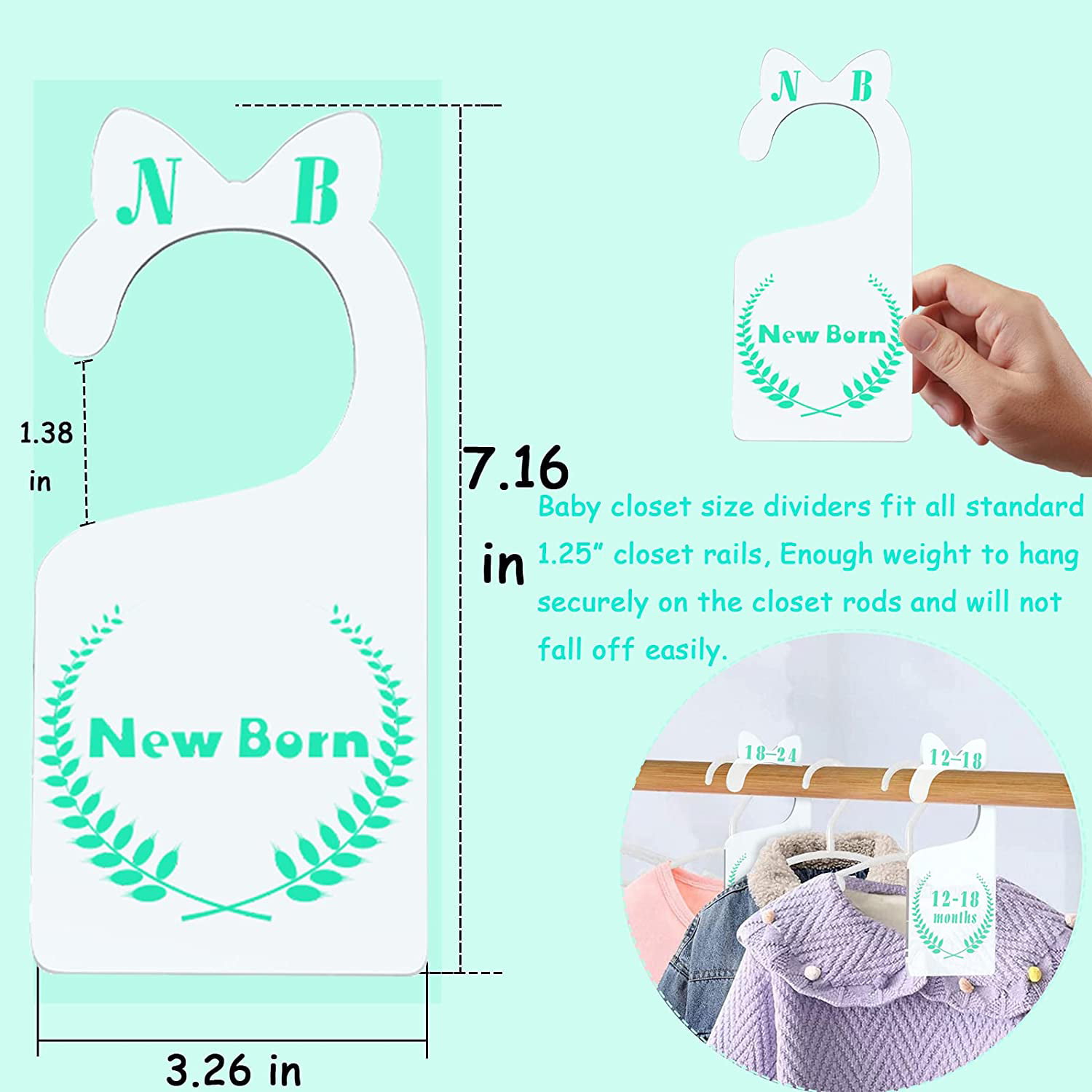 Baby Wardrobe Dividers/ Closet Dividers New Baby Or Baby Shower Gift Alice
