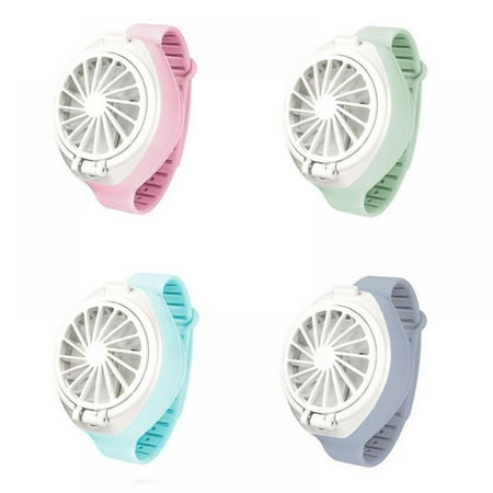 

USB Rechargeable Fan Wrist Fan With Strap Mini Portable Watch-Shaped Fan Outdoor