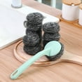 thumbnail image 5 of ACDANC 4 Pack Steel Wool Scrubber,Metal Kitchen Scrubbing Sponges,Dishwashing Scouring Pads Heavy Duty,Stainless Steel Scrubbers for Cleaning Dishes Pots and Pans Bathroom Oven, 5 of 7