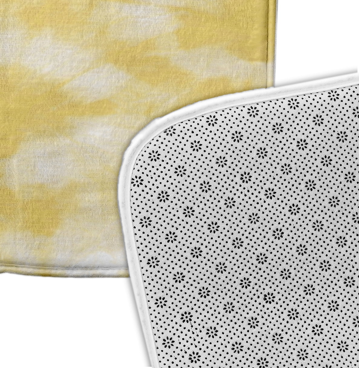 Simply Daisy 34" x 21" Plush Microfiber Yellow Chillax Bath Mat